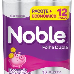 Papel Higiênico Folha Dupla Noble 12 Rolos