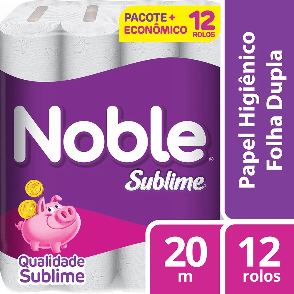 Papel Higiênico Folha Dupla Noble Textura