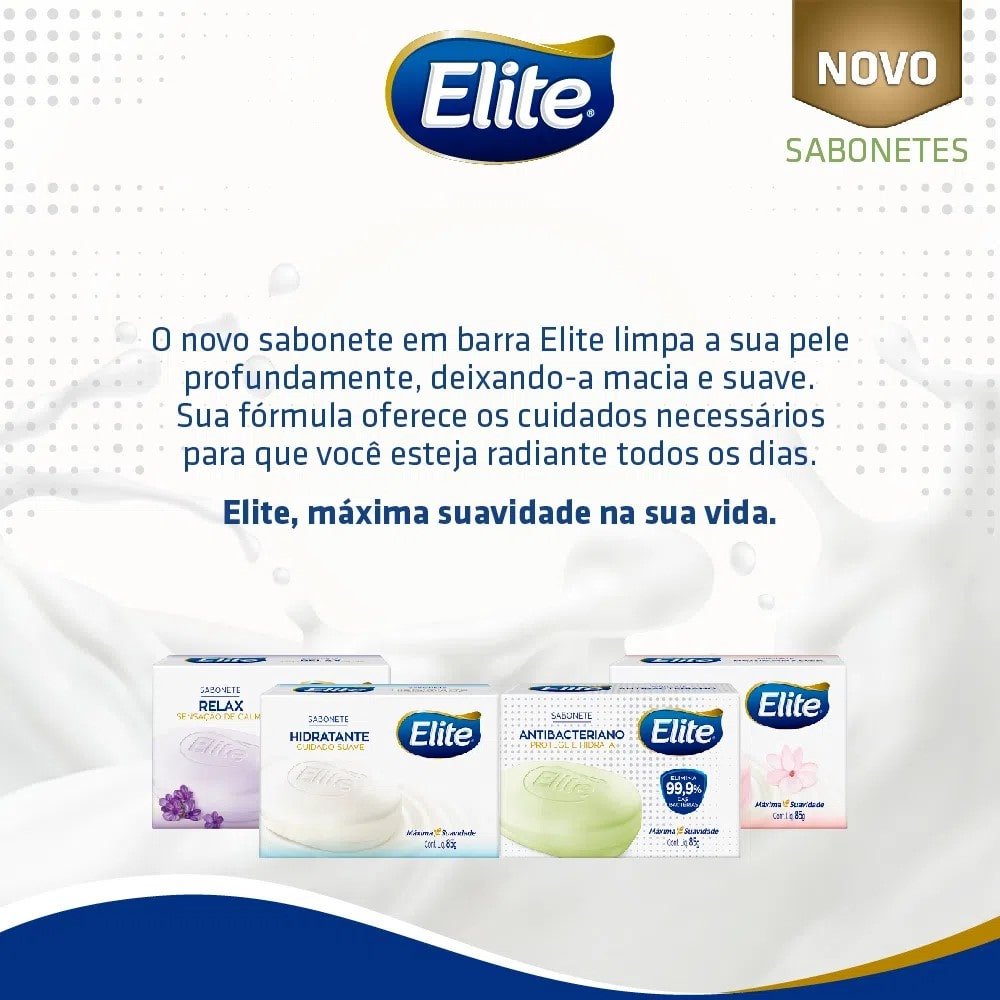 Sabonete Elite Antibactericida - Revigorante e Refrescante