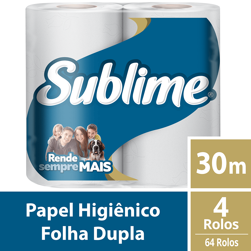 Papel Higiênico 4 Rolos Sublime Softy's