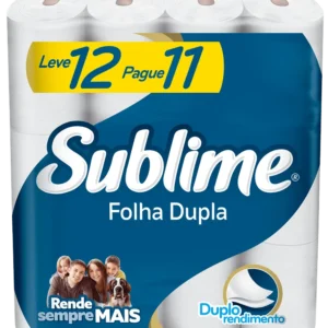 Papel Higiênico Folha Dupla Sublime Softy's 12 rolos - Cód 201735