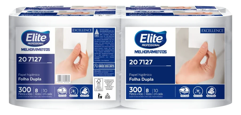 Papel Higiênico Elite Excellence - Rolo de 300 metros