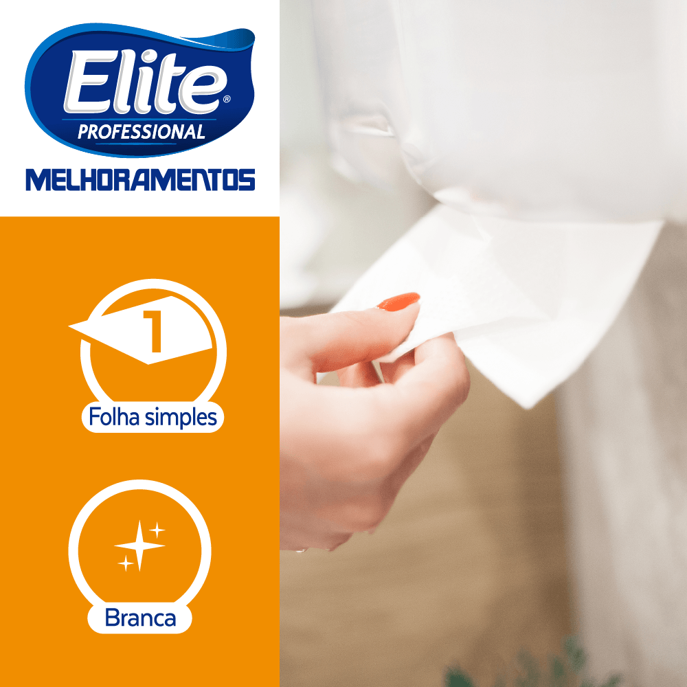 Folha Simples de Papel Toalha Elite Classic