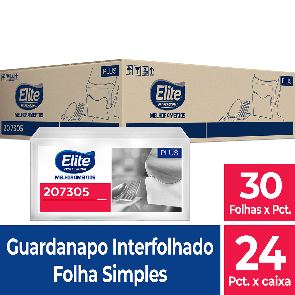 Guardanapo Elite Plus - Pacote de 300 Folhas
