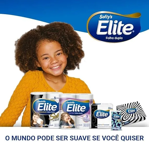 Lenço de Papel Elite Folha Dupla 50 Folhas - Pacote