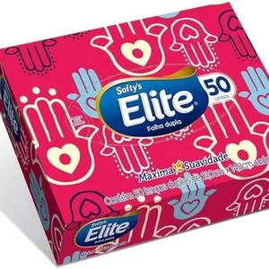 Lenço de Papel Elite Folha Dupla 50 Folhas