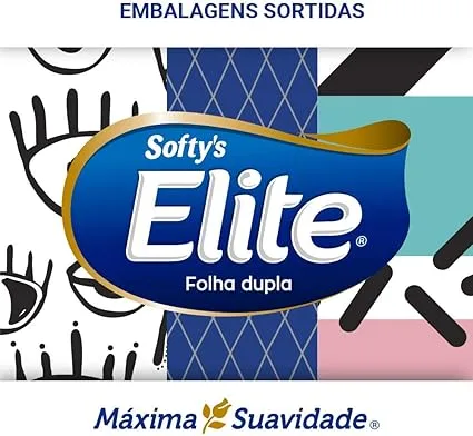 Lenços de Papel Elite 100 Unidades - Detalhe da Folha Dupla