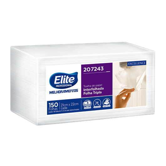 Papel Toalha Elite Excellence Pacote com Picote