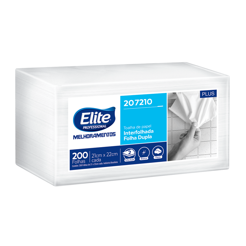 Papel Toalha Elite Plus com 200 folhas