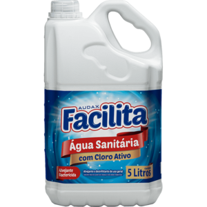Frasco de Cloro Audax 5L com rótulo azul e branco | Elite M4