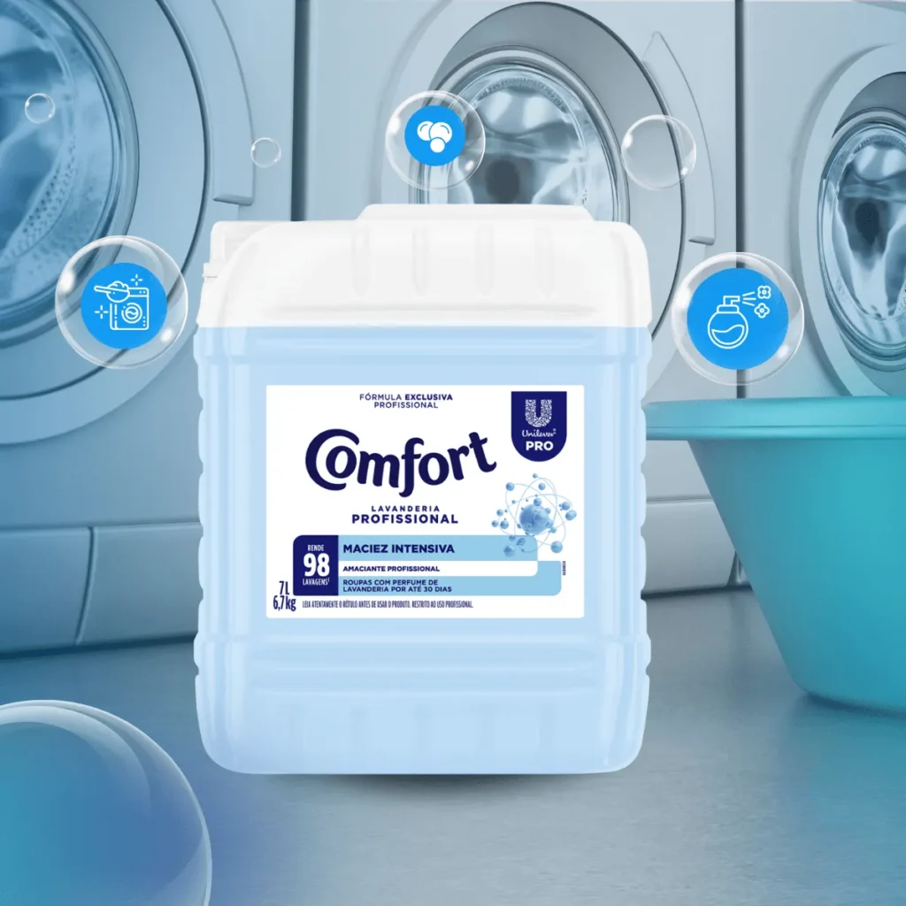 Amaciante Comfort Lavanderia Profissional 7L Elite M4