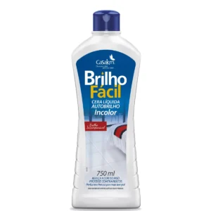 Frasco de Cera Líquida Incolor Brilho Fácil de 750ml com rótulo azul e branco | Elite M4