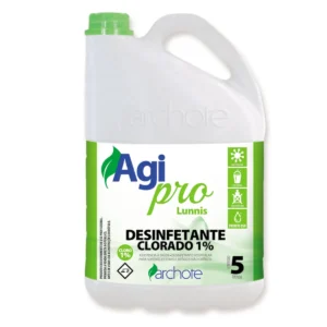 Frasco de Água Sanitária Agipro Lunnis 5L com rótulo da marca Agipro Lunnis | Elite M4