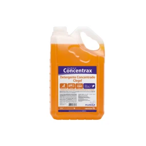 Galão de 5 litros do Detergente Concentrado Clegel Concentrax, com rótulo em destaque, sobre um fundo claro. | Elite M4