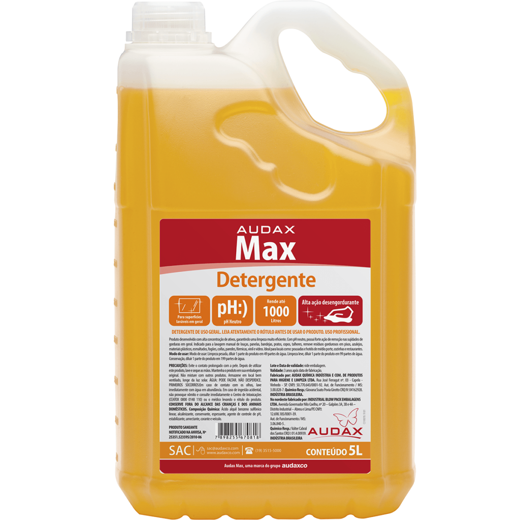 Detergente Lava Louças Concentrado Max 5L | Elite M4
