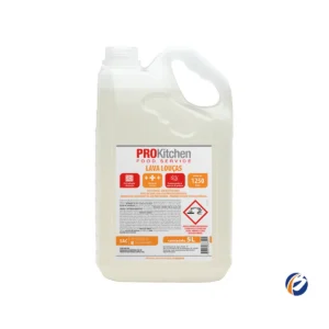 Galão de 5 litros do Detergente Lava Louças Prokitchen, com rótulo característico da marca e indicação de volume, sobre um fundo claro. | Elite M4