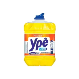 Galão de 7 litros do Detergente Neutro Profissional Ypê Pro, com rótulo azul e branco, destacando a marca Ypê Pro e a característica "Neutro". | Elite M4