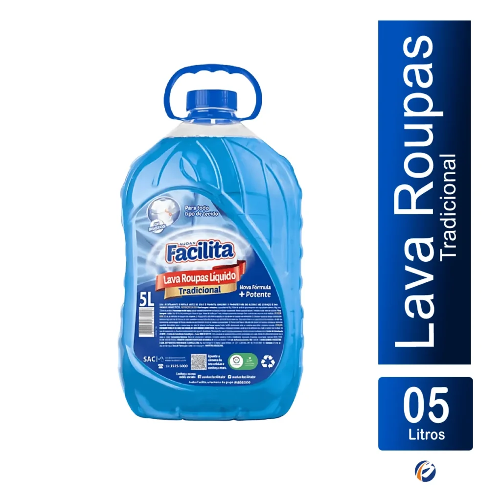Facilita Lava Roupas Líquido Tradicional 5L Elite M4