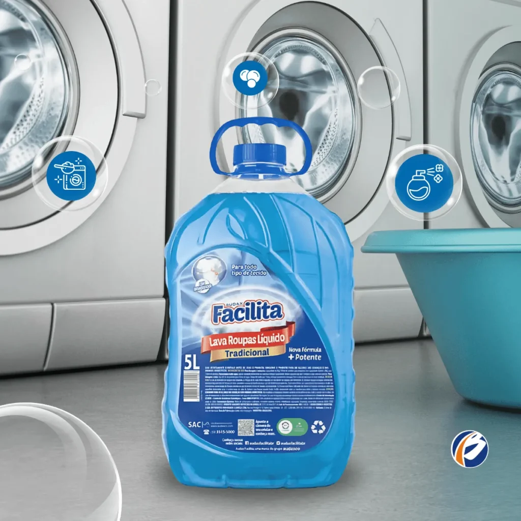 Facilita Lava Roupas Líquido Tradicional 5L Elite M4