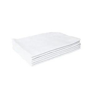 Flanela Branca de Algodão 28x38cm Caebi - Pacote com 6 Unidades | Elite M4