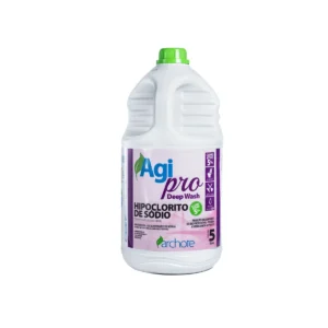 Frasco de Hipoclorito de Sódio 5% Concentrado Agipro 5L com rótulo da marca Agipro | Elite M4