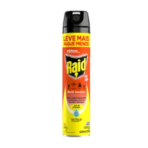 Inseticida Aerossol Raid Citronela Promocional 420ml | Elite M4
