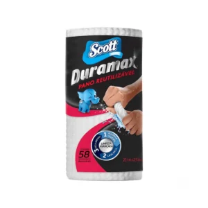 Kit com 3 Panos Multiuso Scott Duramax Brancos para limpeza geral. Elite M4