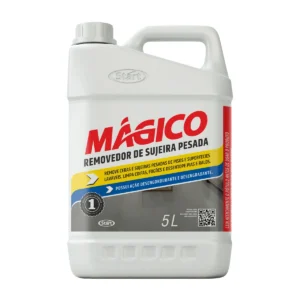 Frasco de 5 litros do Removedor Concentrado Start Magic, com rótulo em destaque e líquido translúcido, sobre um fundo claro. | Elite M4