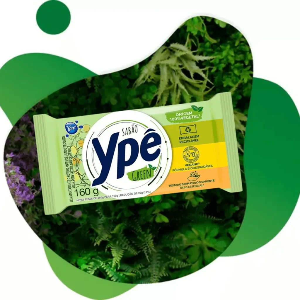 Sabão em Barra Ypê Natural Green 160g Elite M4