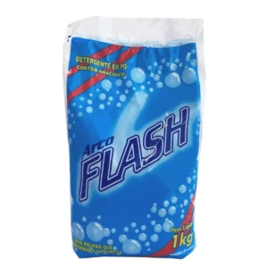Embalagem de Sabão em Pó Flash de 1kg em formato sachê | Elite M4