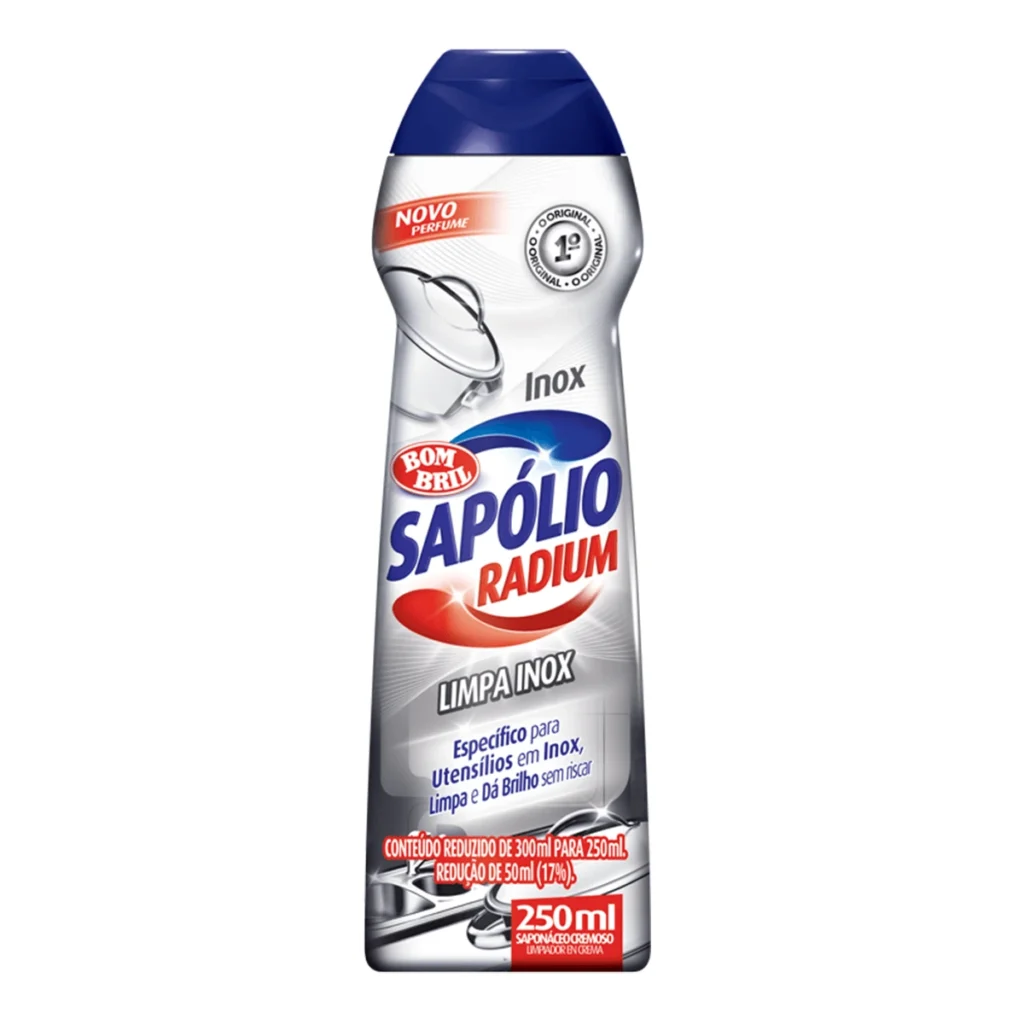 Sapólio Líquido Limpa Inox Radium 250ml | Elite M4